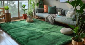 Tapis shaggy vert : une touche de nature pour sublimer votre intérieur